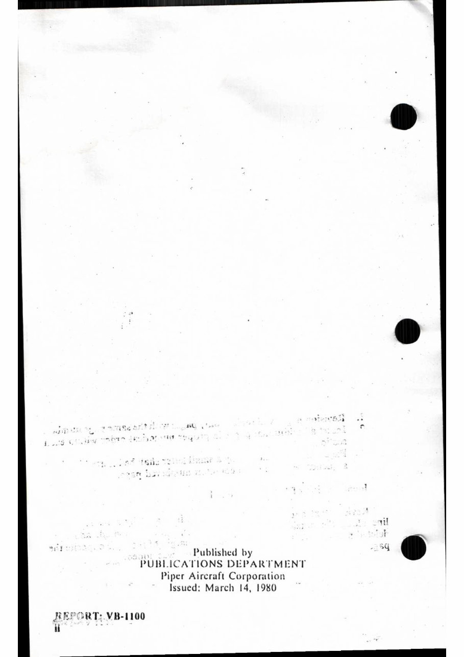 Piper PA-44 - 180T Seminole POH flight manual preview img 2