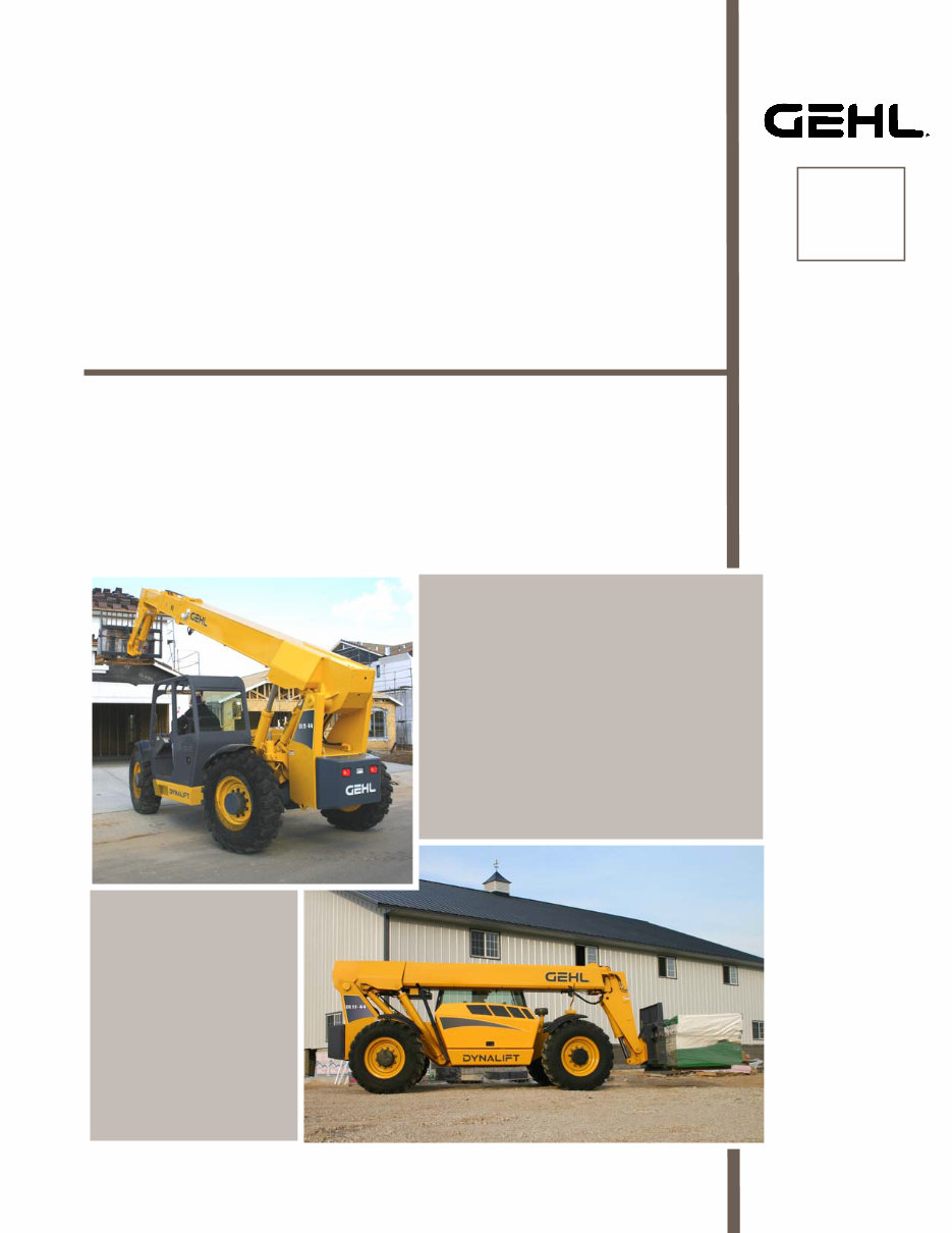 Gehl Dynalift DL7, DL9, DL11, DL12 Telescopic Handlers Parts Manual preview img 1