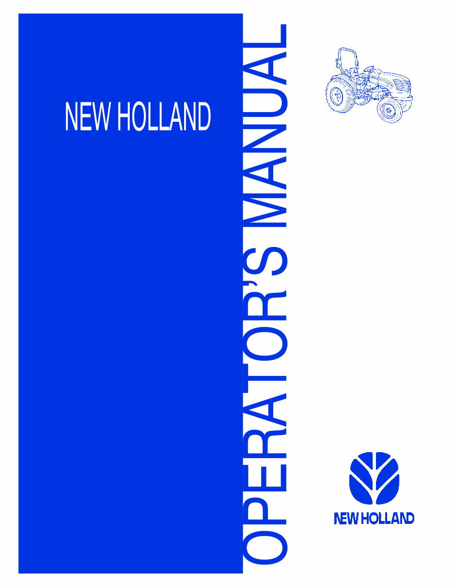 NEW HOLLand T2310 T2320 Tractor With HYDROSTATIC Transmission Operators Manual preview img 1