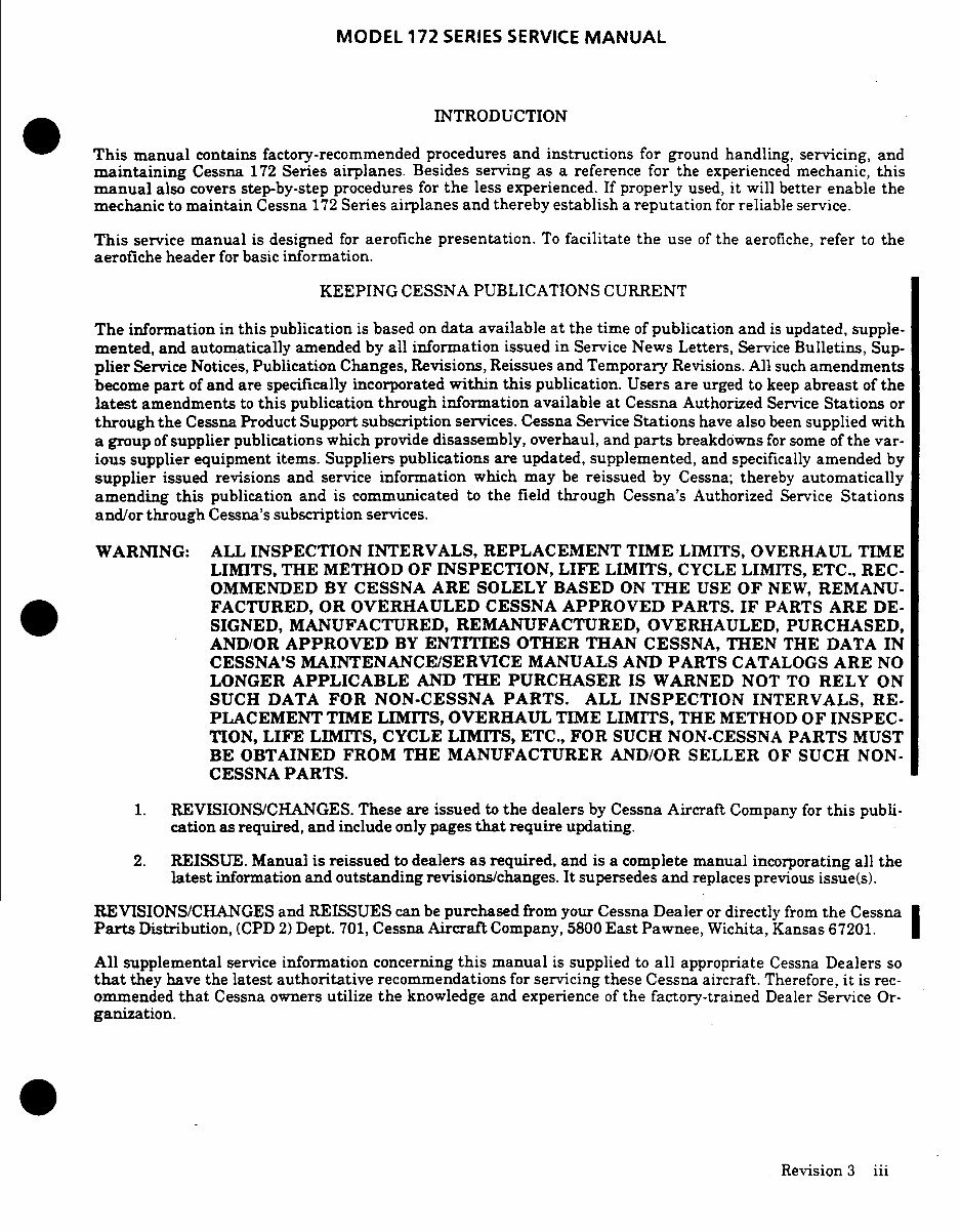 1977-1986 Cessna 172 Series Aircrafts OEM Service & Repair Manual preview img 9