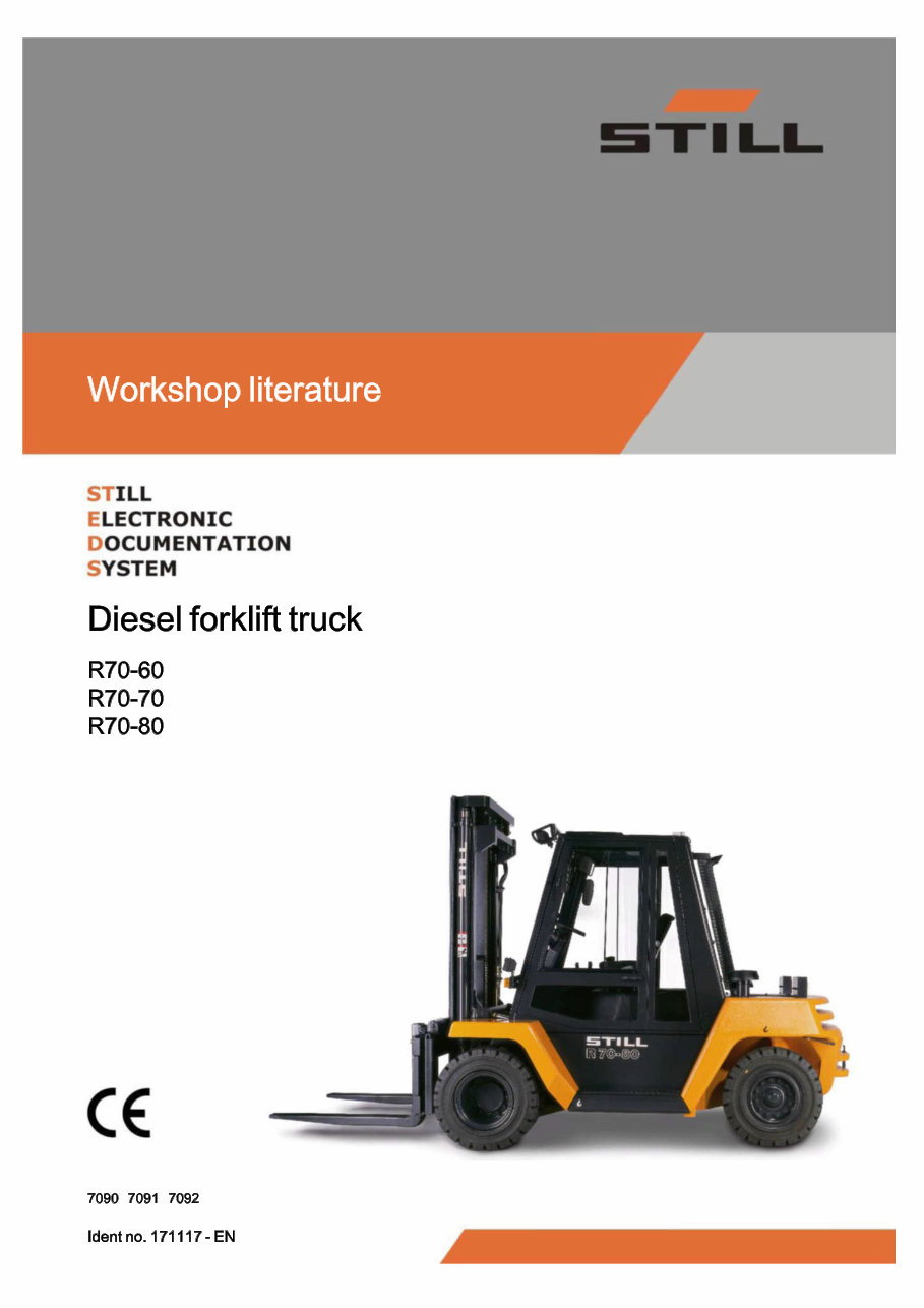 Still Diesel Fork Truck R70-60 R70-70, R70-80 Series: R7044, R7045, R7046 Service Repair Workshop Manual preview img 1