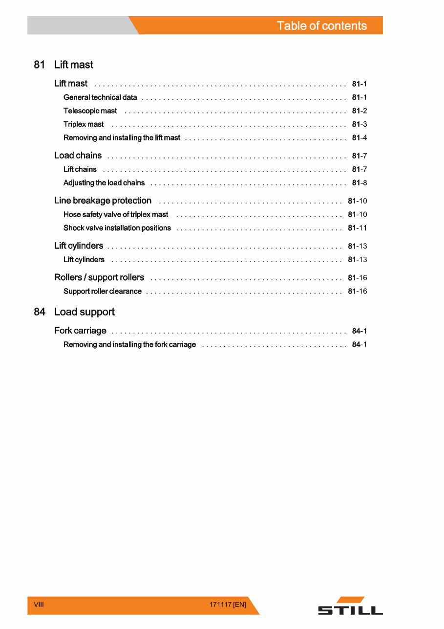 Still Diesel Fork Truck R70-60 R70-70, R70-80 Series: R7044, R7045, R7046 Service Repair Workshop Manual preview img 10