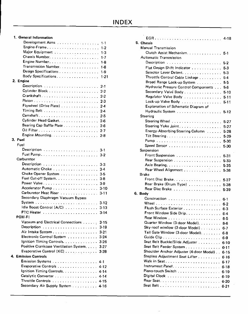 1986-1991 Honda Accord Service & Repair Manual preview img 2