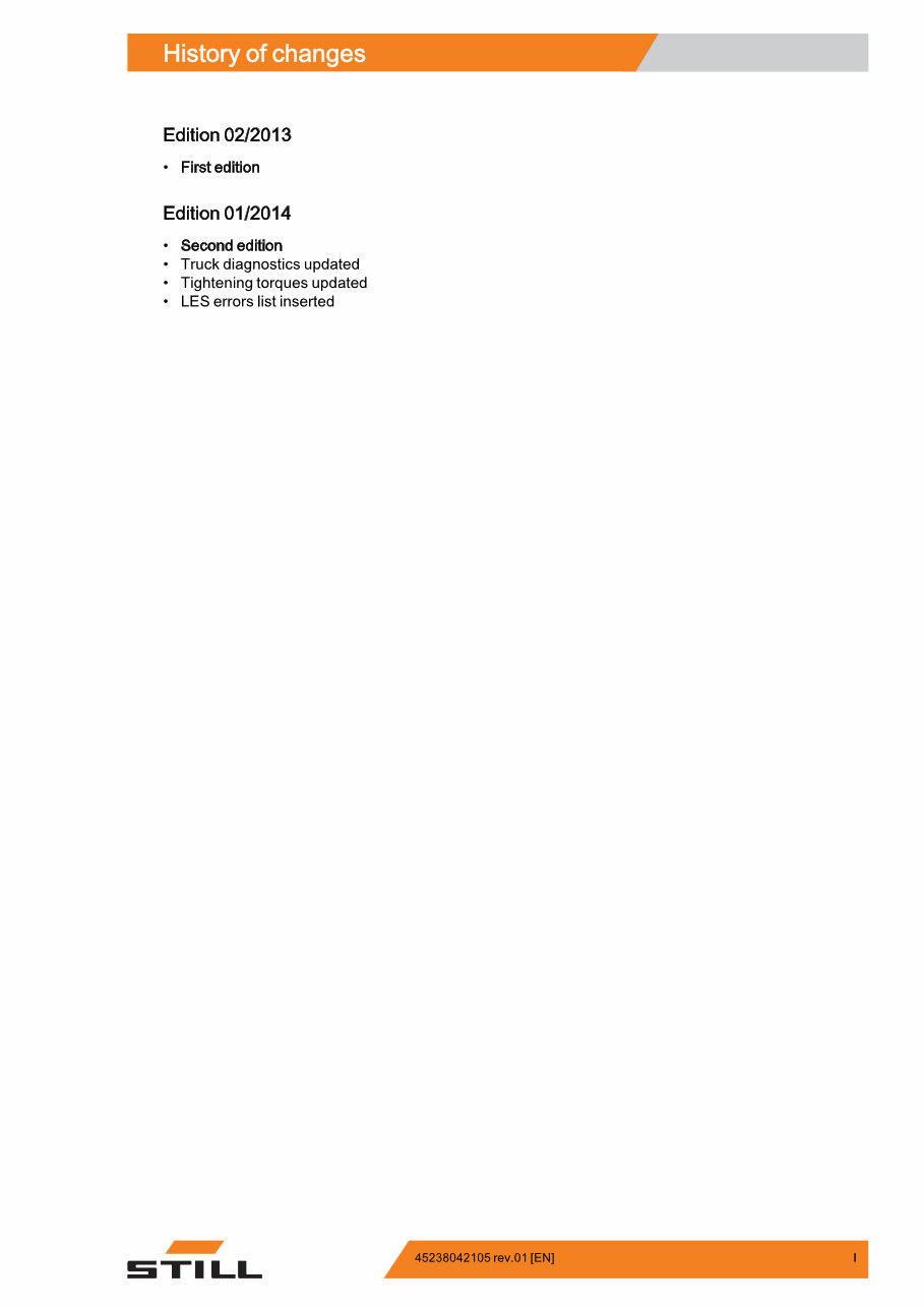 Still EGV-S (0220 ,0222) & EGV-S LB(0229,0230) Electric Pallet Truck Forklift Service Repair Workshop Manual preview img 3