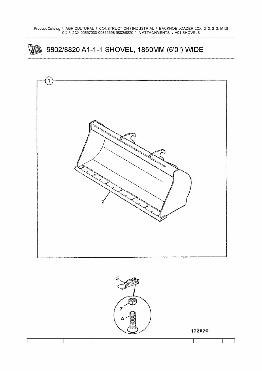 JCB 2CX-AIRMASTER BACKHOE Loader Parts Catalog Manual #4 (SER. NUMBER 00657000-00659598) preview img 2