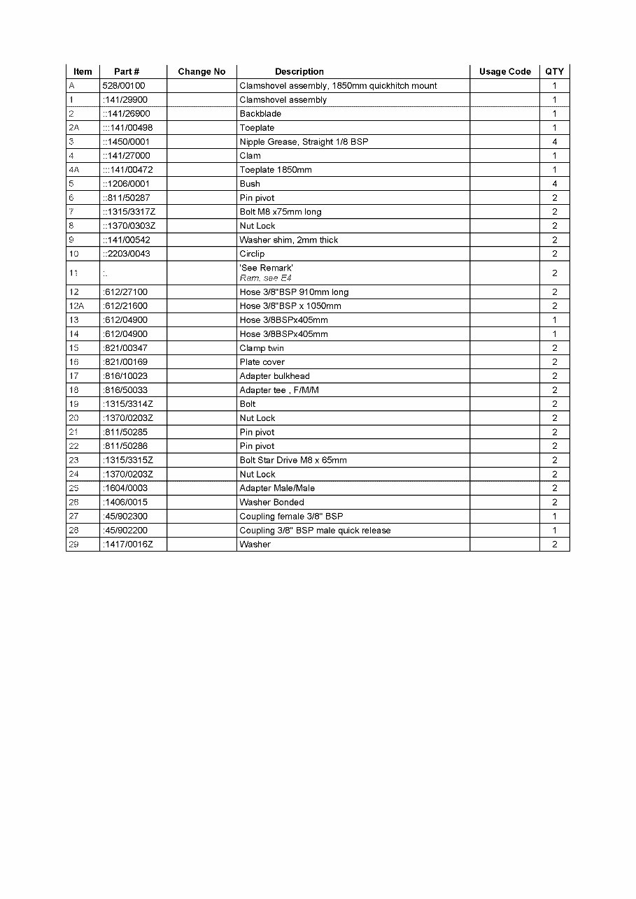 JCB 2CX-AIRMASTER BACKHOE Loader Parts Catalog Manual #4 (SER. NUMBER 00657000-00659598) preview img 5