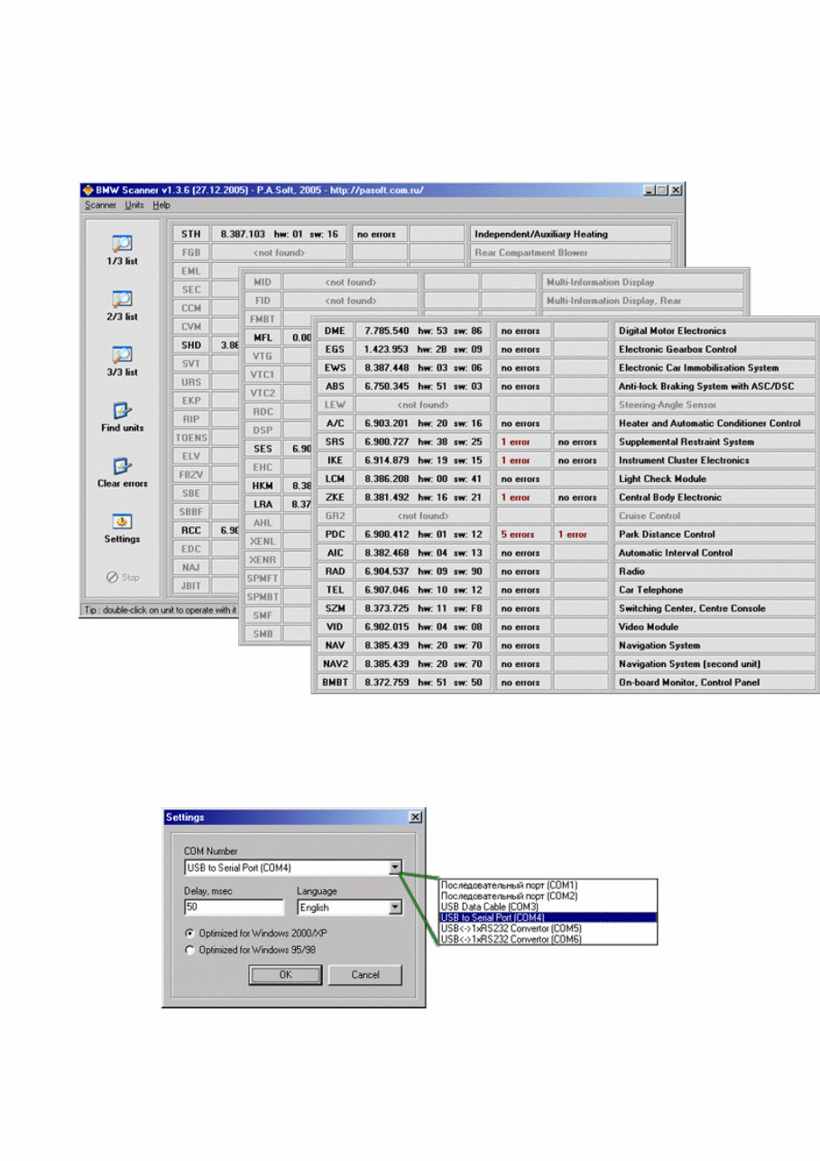 Bmw Scanner 1 4 User service Manual preview img 1