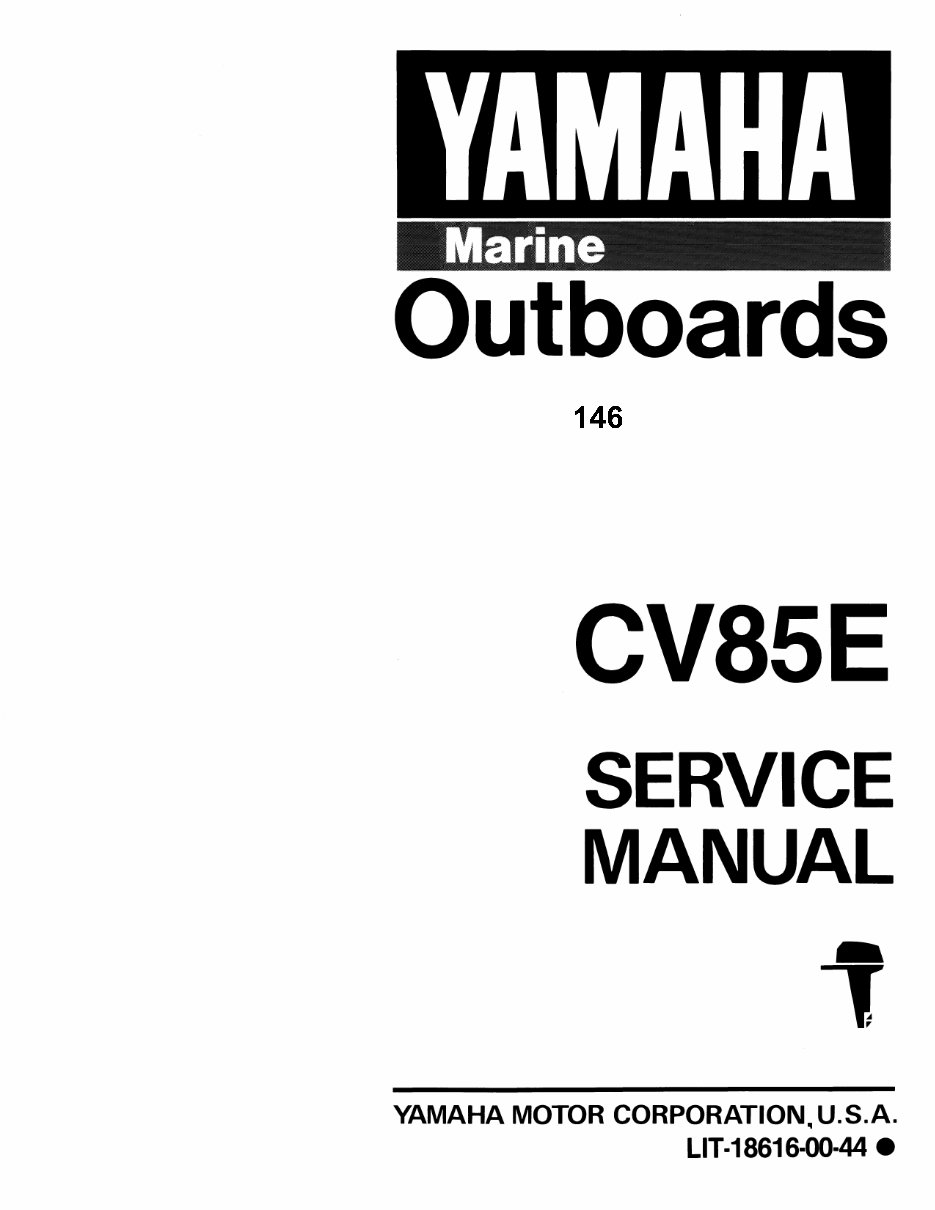 1995 Yamaha CV85E Outboard OEM Service & Repair Manual preview img 1
