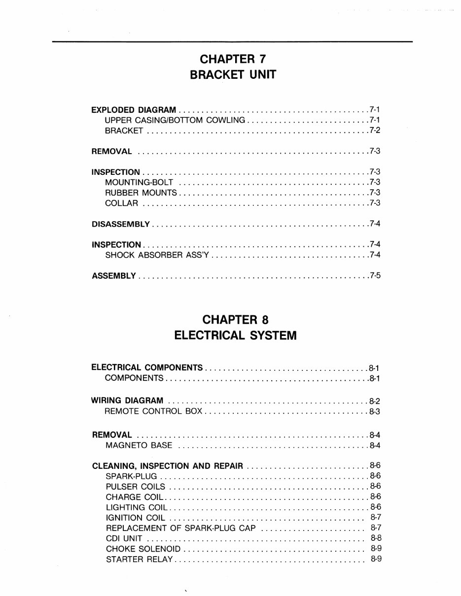 1995 Yamaha CV85E Outboard OEM Service & Repair Manual preview img 9