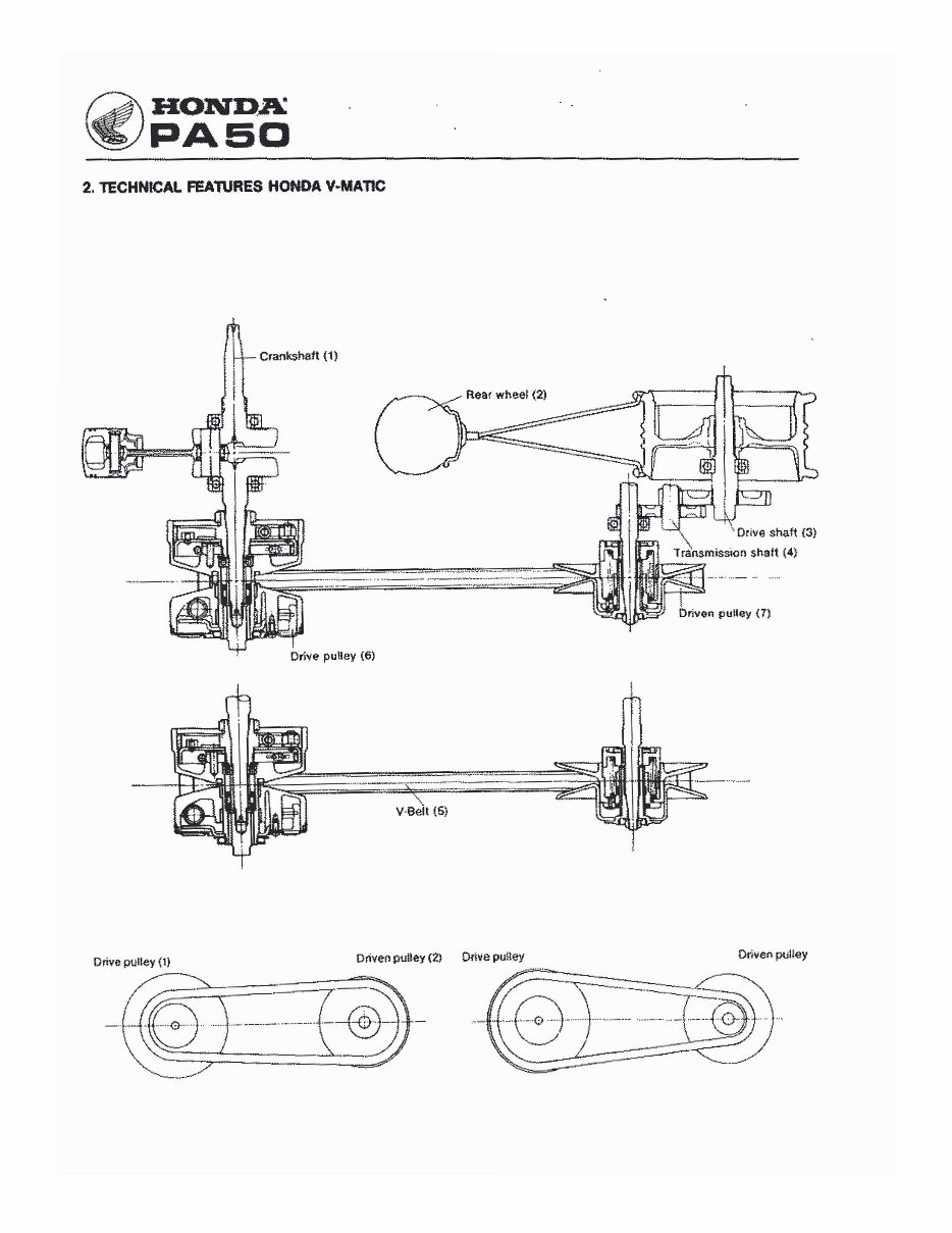 1976-1991 Honda PA50 Hobbit Camino Moped Service & Repair Manual preview img 5