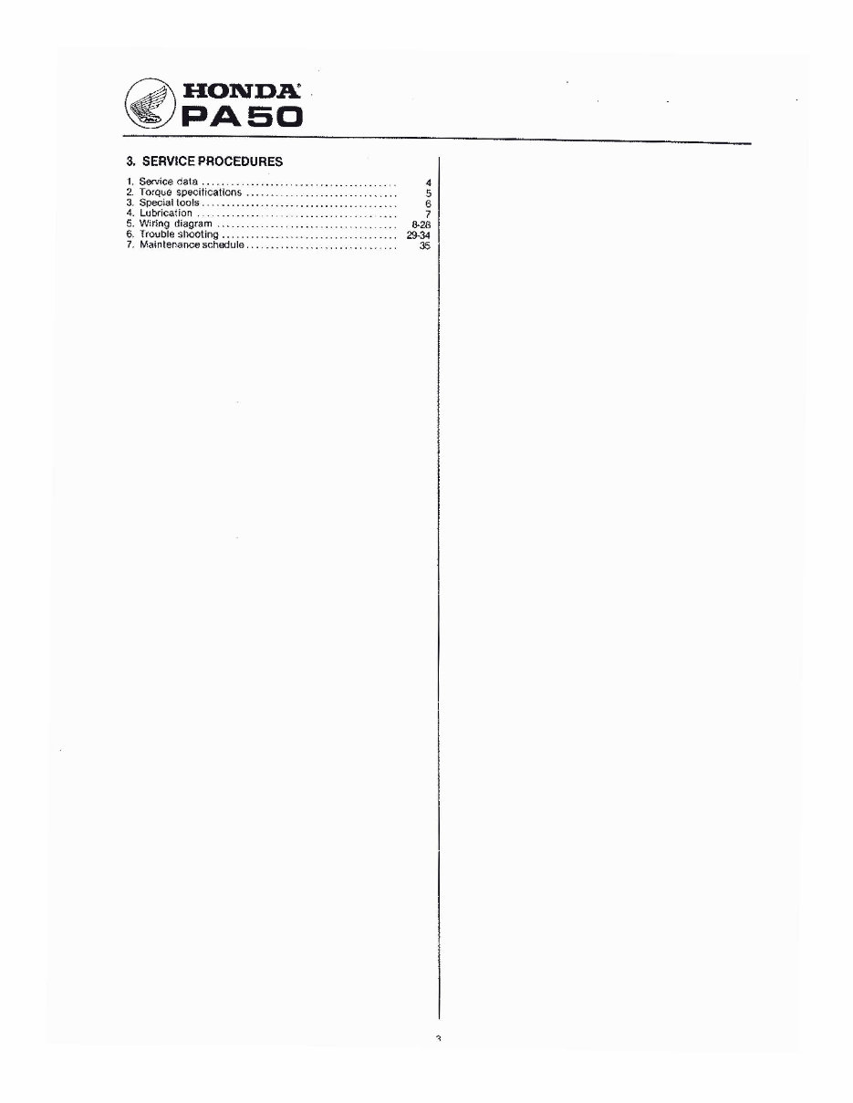 1976-1991 Honda PA50 Hobbit Camino Moped Service & Repair Manual preview img 6