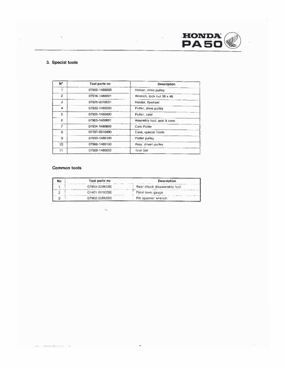 1976-1991 Honda PA50 Hobbit Camino Moped Service & Repair Manual preview img 9