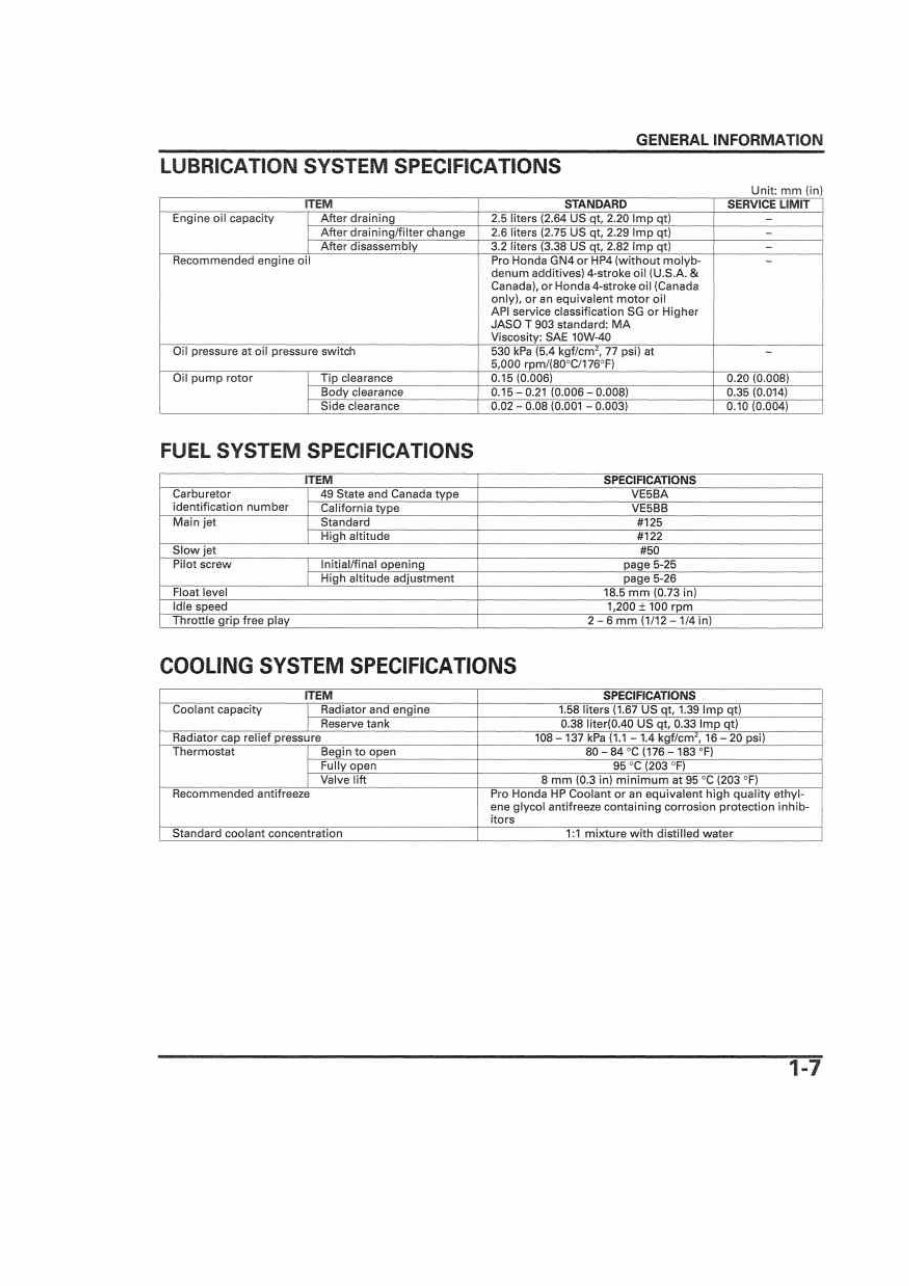 2003 Honda Shadow Aero VT750 Workshop Manual preview img 10