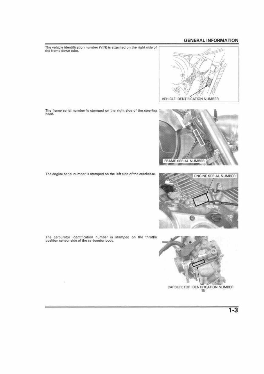 2003 Honda Shadow Aero VT750 Workshop Manual preview img 6