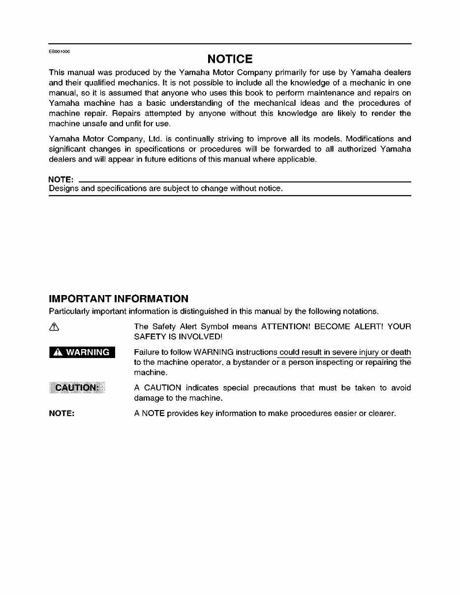 Yamaha GRIZZLY 450 4X4 Service Manual preview img 4