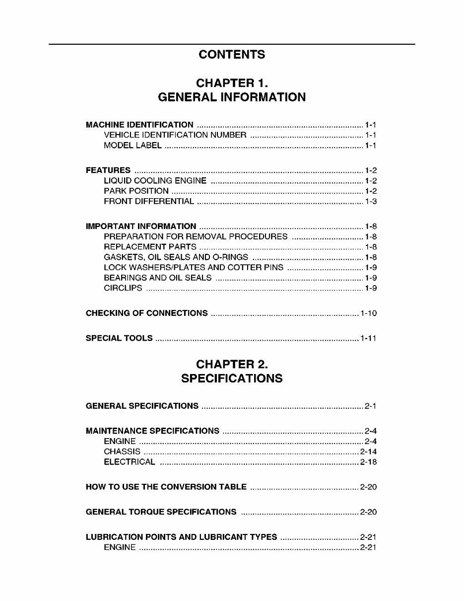 Yamaha GRIZZLY 450 4X4 Service Manual preview img 8