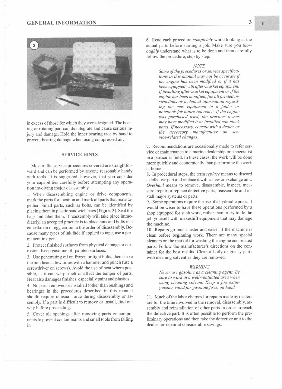 YANMAR 1, 2 & 3 CYLINDER Marine Diesel Engine Repair Manual preview img 10