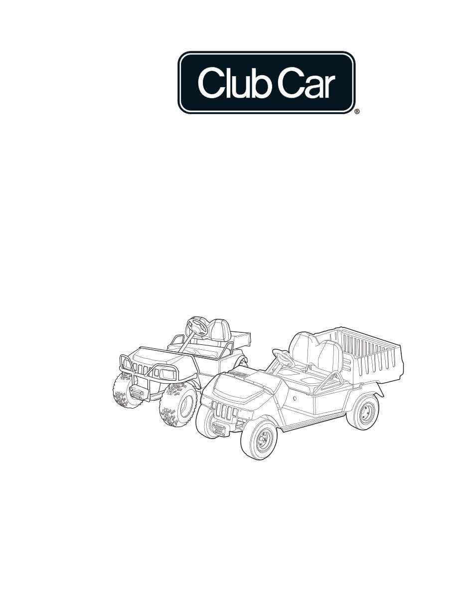 2007-2008 Club Car XRT 800 810 and 850 Service & Repair Manual preview img 1