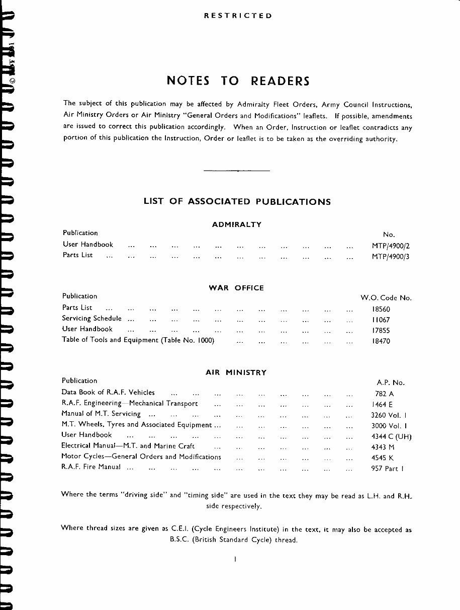 1950-1964 Triumph TRW 500 Motorcycle Service & Repair Manual preview img 5