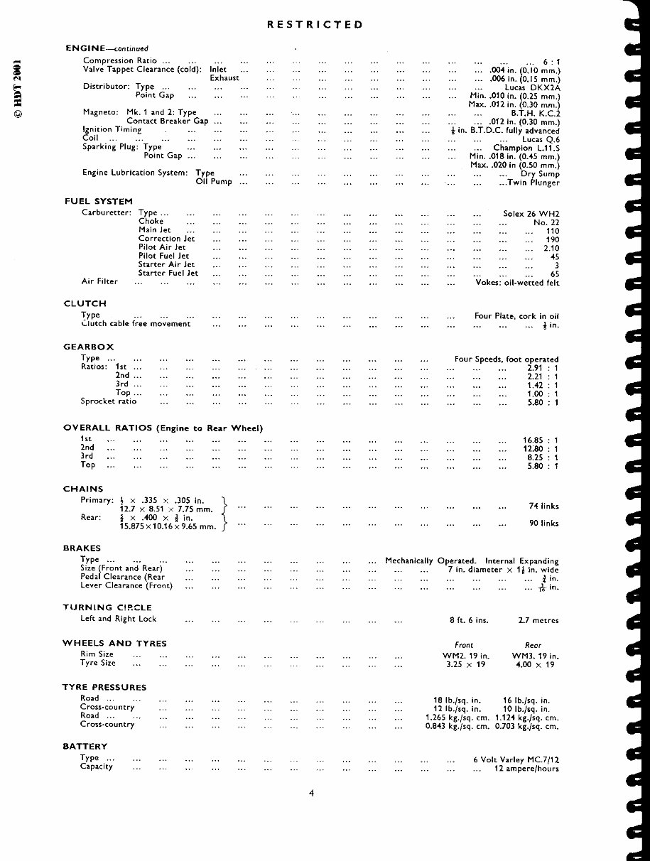 1950-1964 Triumph TRW 500 Motorcycle Service & Repair Manual preview img 8