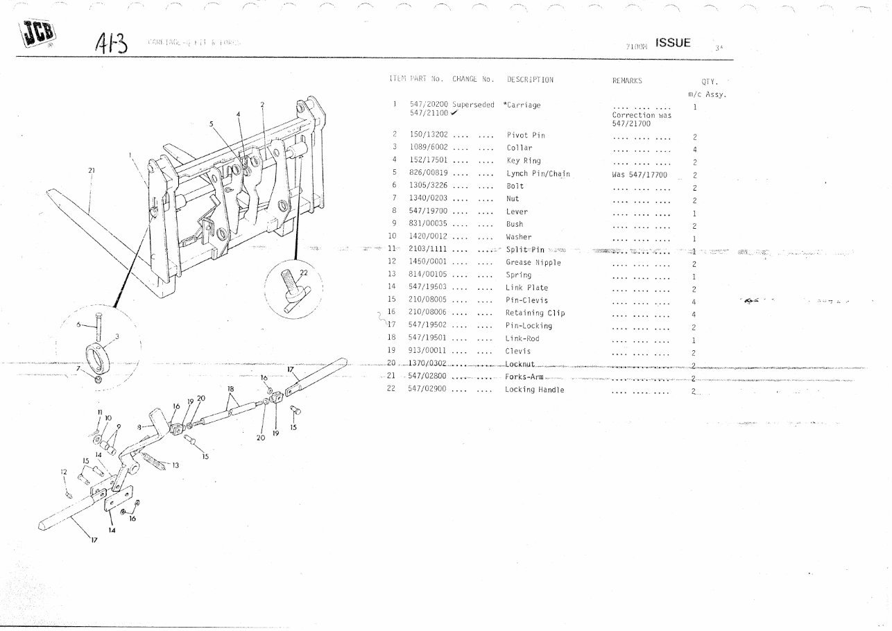 Jcb Loadall 520-2/4 520-2hl/4hl 520M-2/4 Parts Manual preview img 5