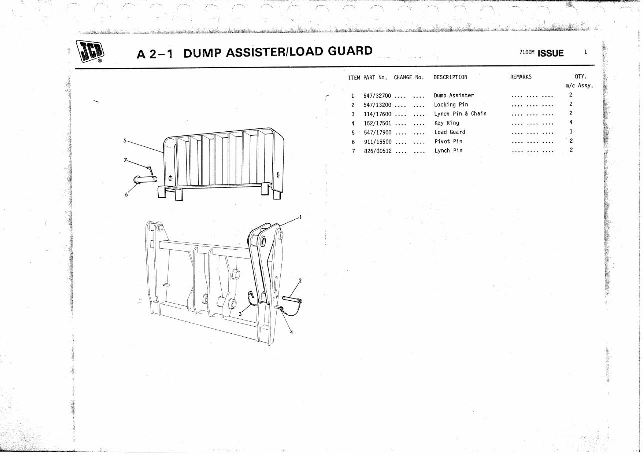 Jcb Loadall 520-2/4 520-2hl/4hl 520M-2/4 Parts Manual preview img 7