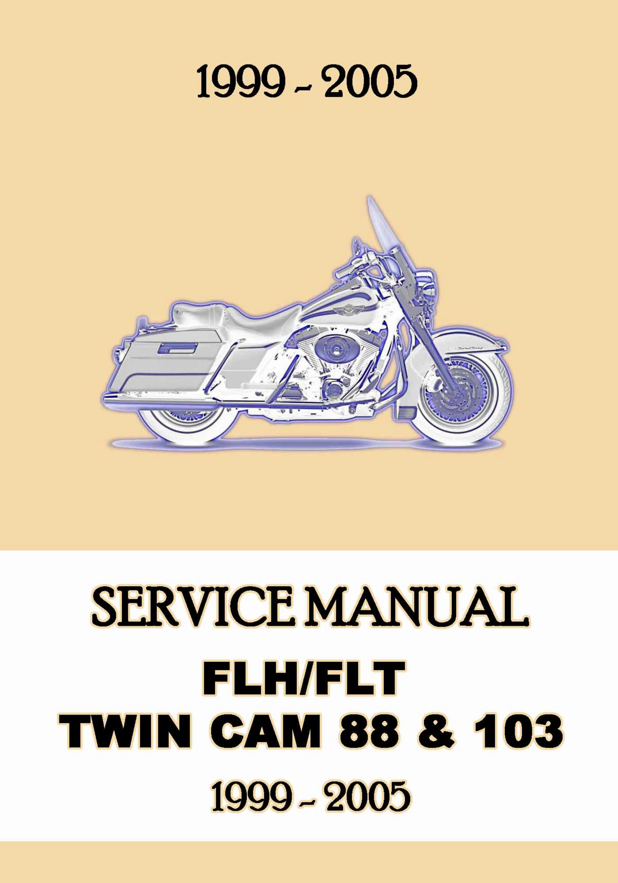2001 Harley-Davidson Touring Service Manual SET FLHR FLHT