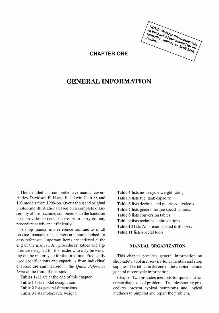 2001 Harley-Davidson Touring Models (FLH, FLT) Service & Repair Manual preview img 10