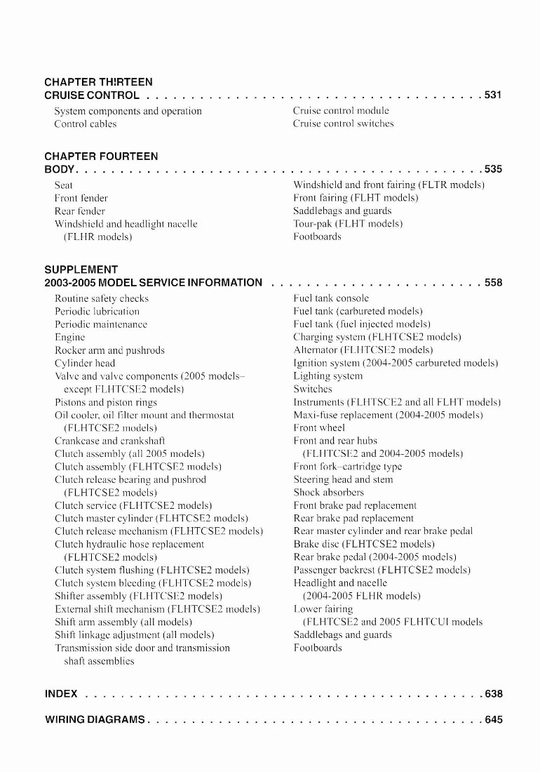 2001 Harley-Davidson Touring Models (FLH, FLT) Service & Repair Manual preview img 6