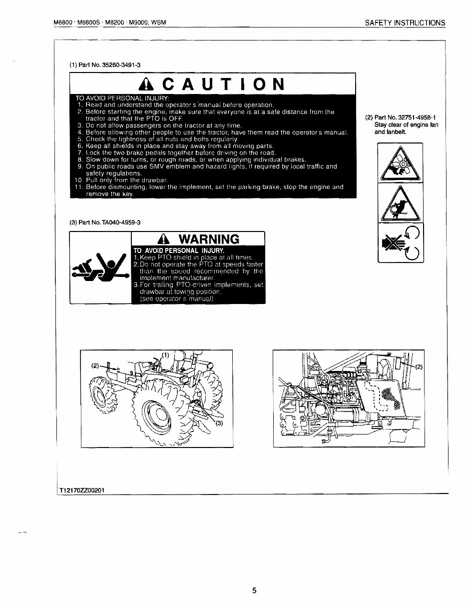 Kubota M6800 Tractor Workshop Repair Service Manual preview img 5