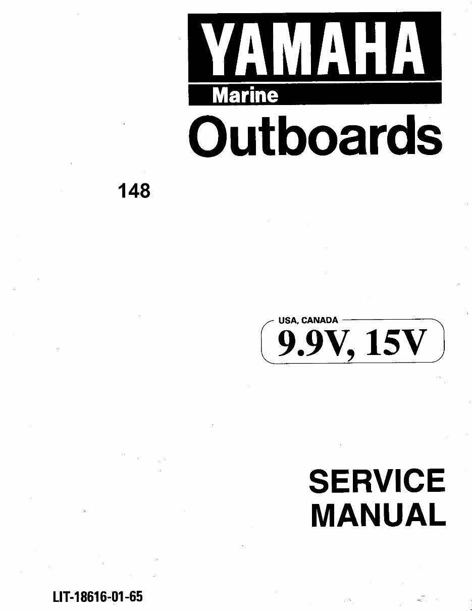 2001 Yamaha 15 MSHZ Outboard service repair maintenance manual. Factory Service Manual preview img 1
