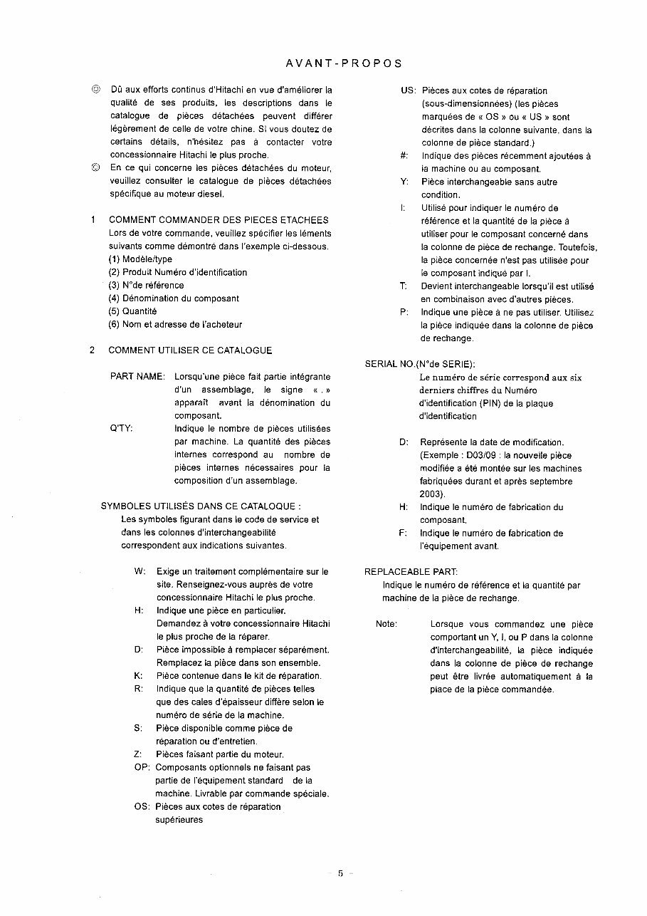 HITACHI ZAXIS ZX230 ZX230LC ZX240H ZX240LCH ZX240K ZX240LCK ZX250 ZX250LC ZX250LCN Excavator Parts Catalog Manual preview img 9