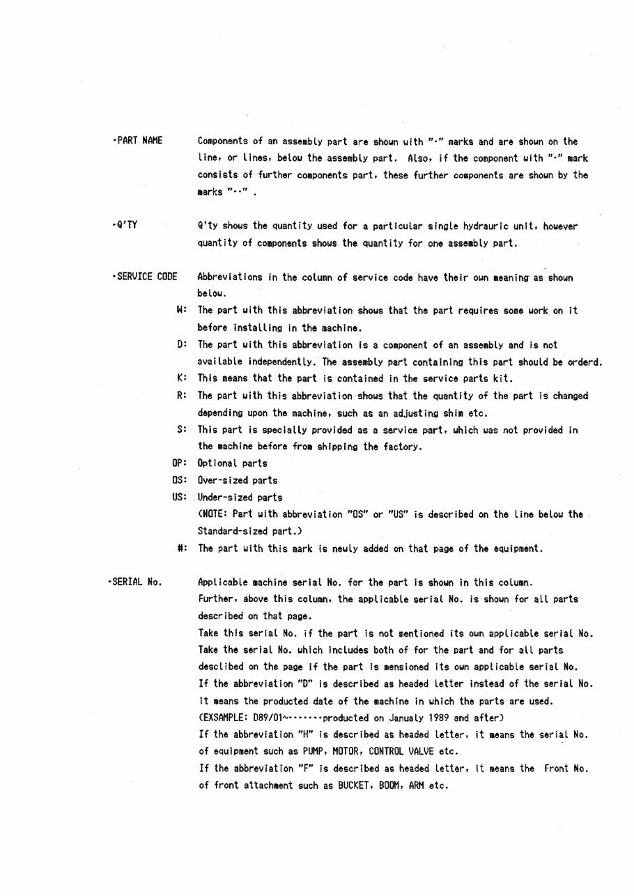 HITACHI EX60WD WHEELED Excavator EQUIPMENT COMPONENTS Parts Catalog Manual preview img 5