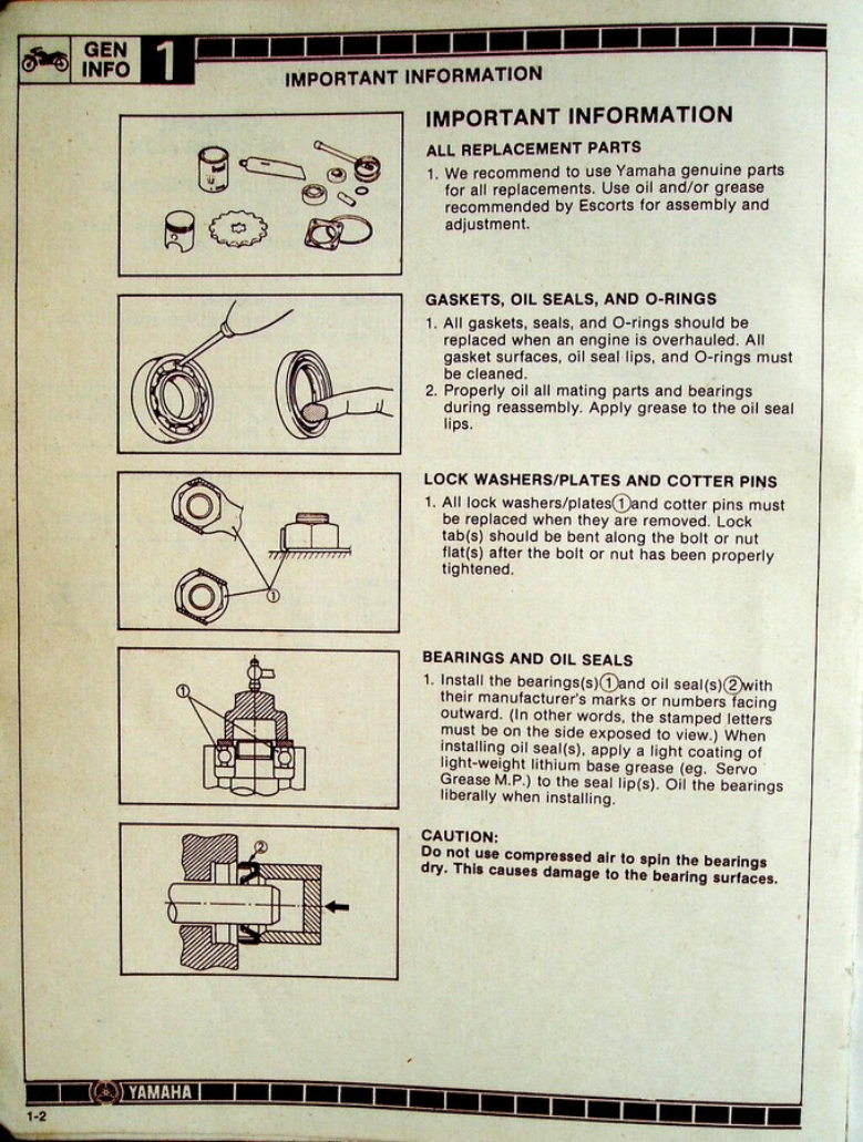 1985-1996 Yamaha Rx100 Rx 100 Service & Repair Manual preview img 6