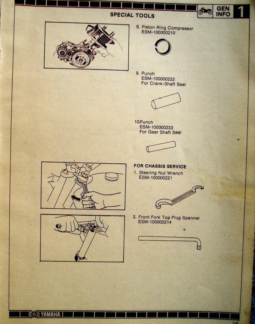 1985-1996 Yamaha Rx100 Rx 100 Service & Repair Manual preview img 9