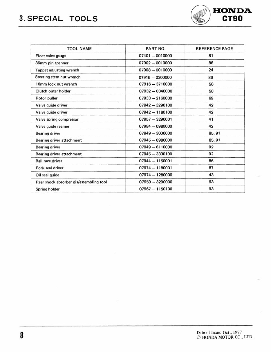 1977-1982 CT90 CT110 Workshop Service Repair Manual 1977 1978 1979 1980 1981 1982 preview img 9