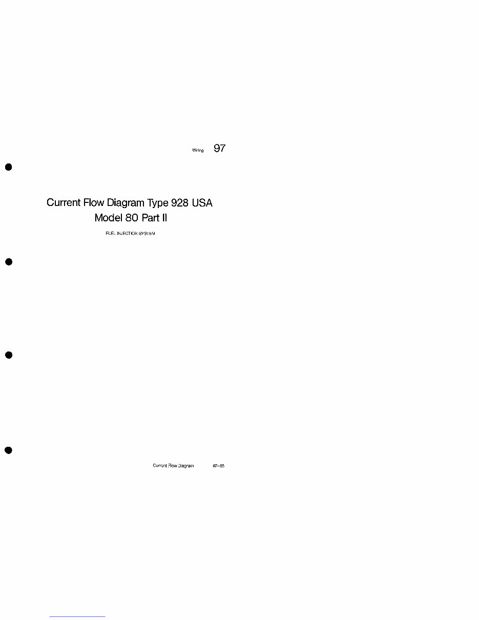 PORSCHE 928 USA Model 1980 CURRENT FLOW Diagram preview img 5