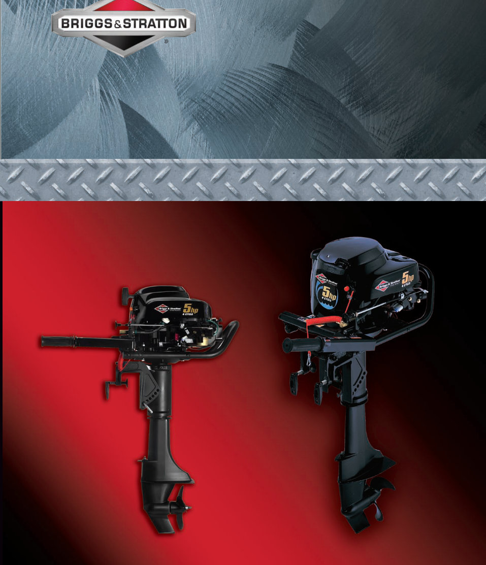 Briggs and Stratton Gasoline and Electric Outboard Engines OEM Service & Repair Manual preview img 1
