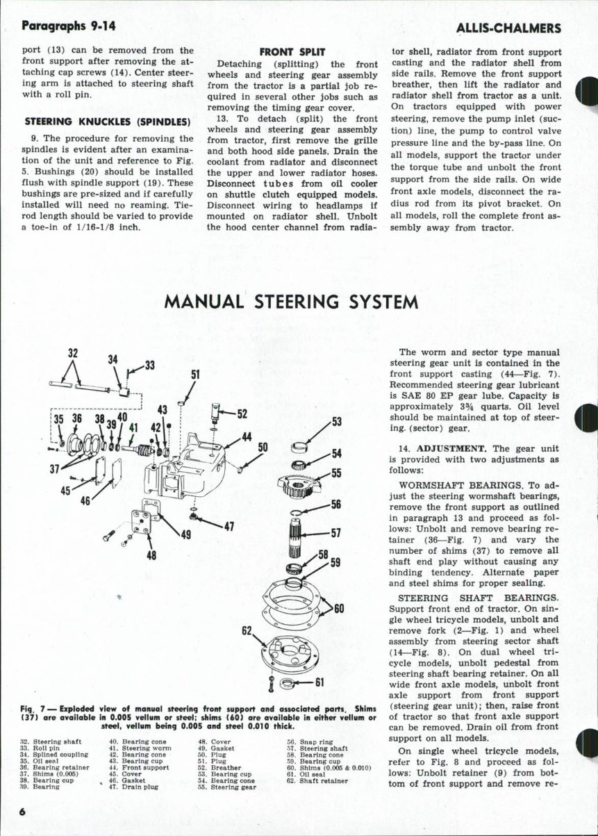 Allis Chalmers D15 series 2 Tractor Workshop Service Manual preview img 5