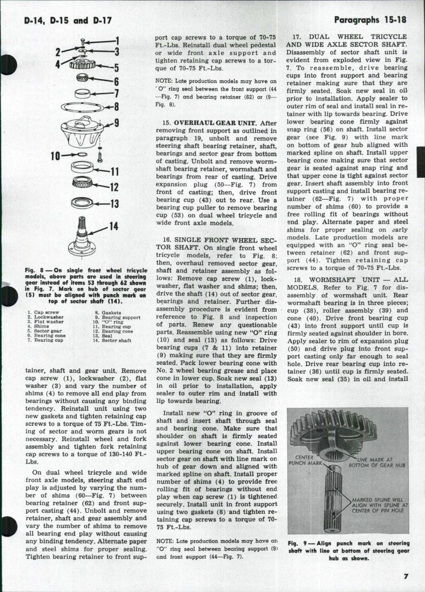 Allis Chalmers D15 series 2 Tractor Workshop Service Manual preview img 6
