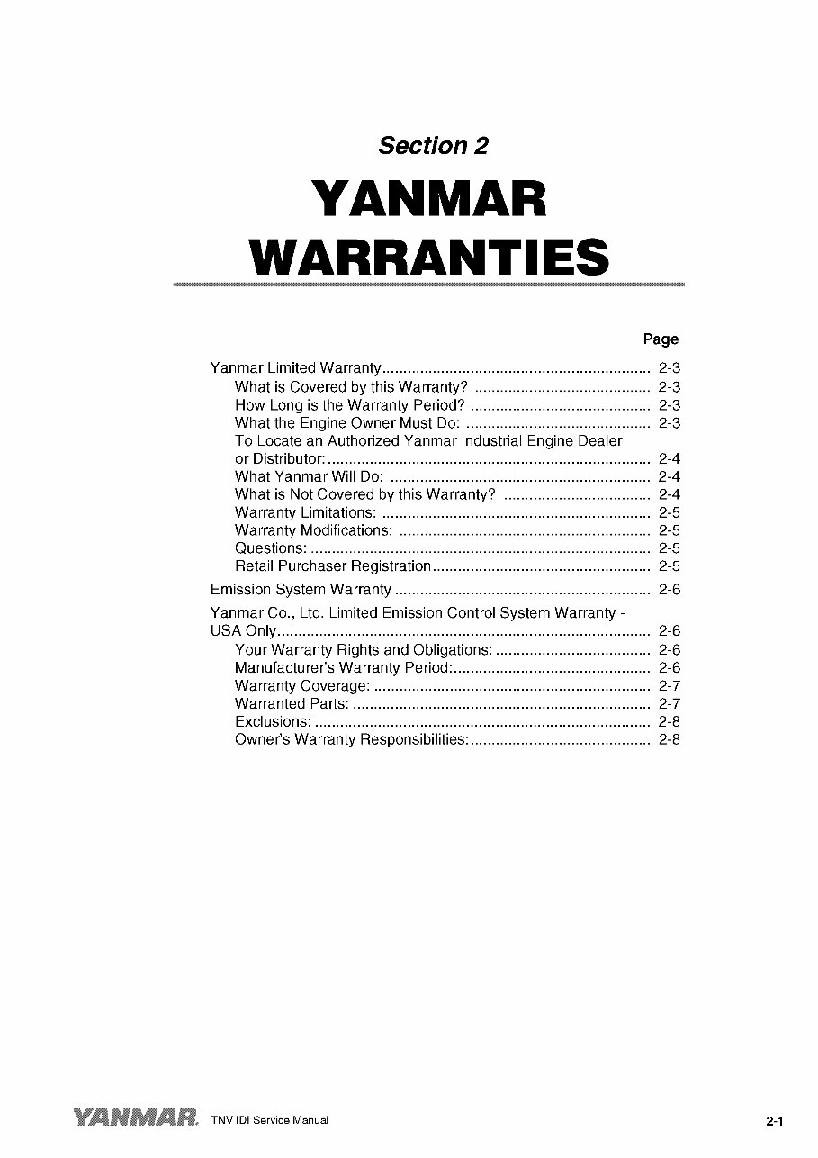 Yanmar Industrial Engine 2tnv70, 3tnv70, 3tnv76 Workshop Service Repair Manual preview img 10