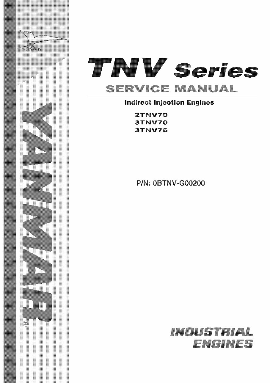 Yanmar Industrial Engine 2tnv70, 3tnv70, 3tnv76 Workshop Service Repair Manual preview img 2