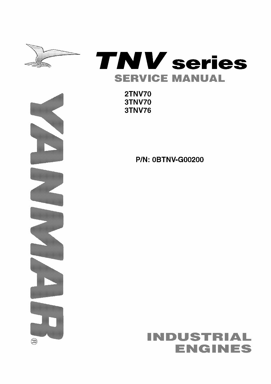 Yanmar Industrial Engine 2tnv70, 3tnv70, 3tnv76 Workshop Service Repair Manual preview img 4