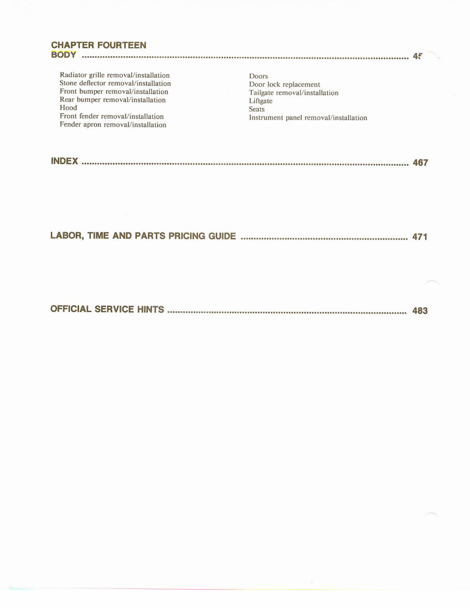 1983-1987 Ford Ranger & Bronco Service & Repair Manual preview img 10