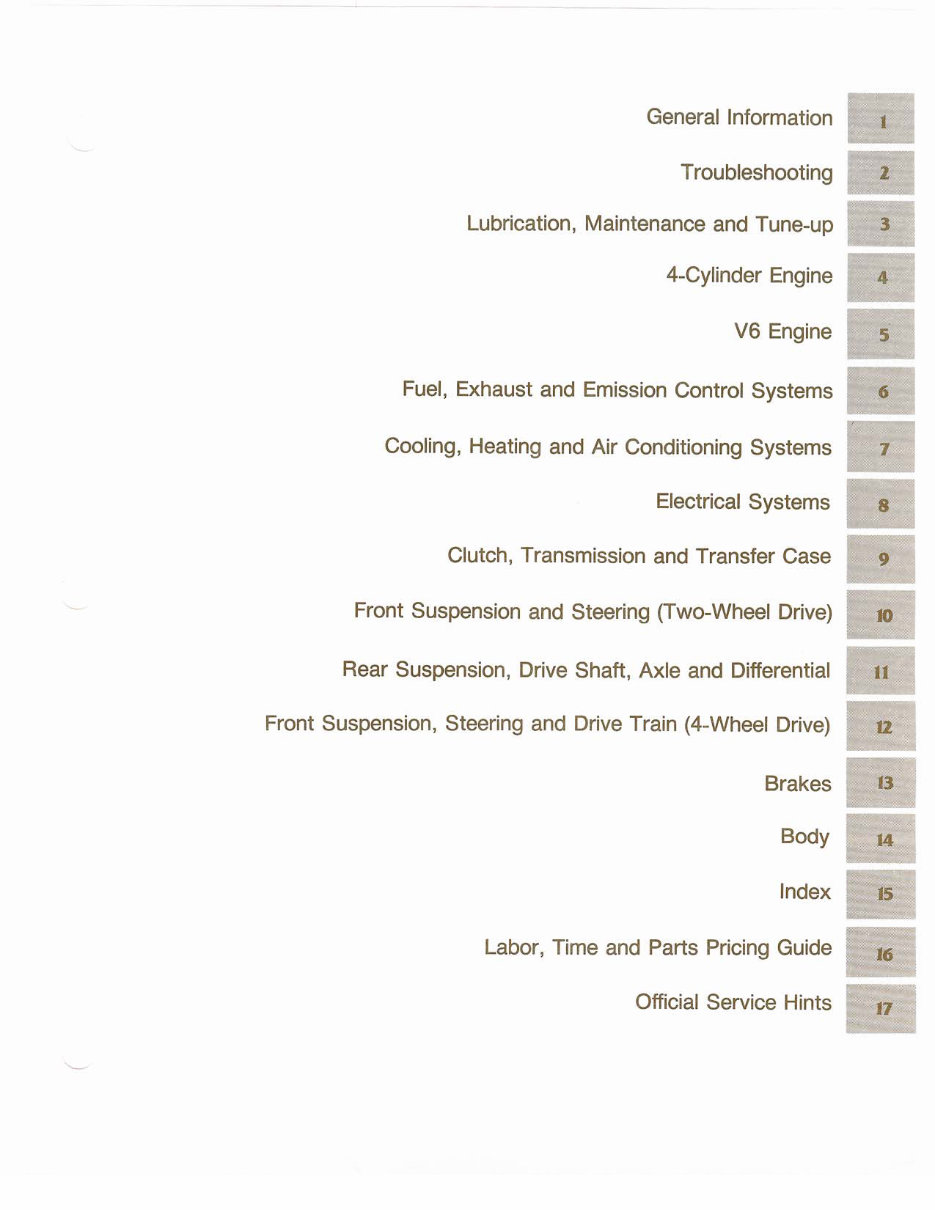 1983-1987 Ford Ranger & Bronco Service & Repair Manual preview img 5