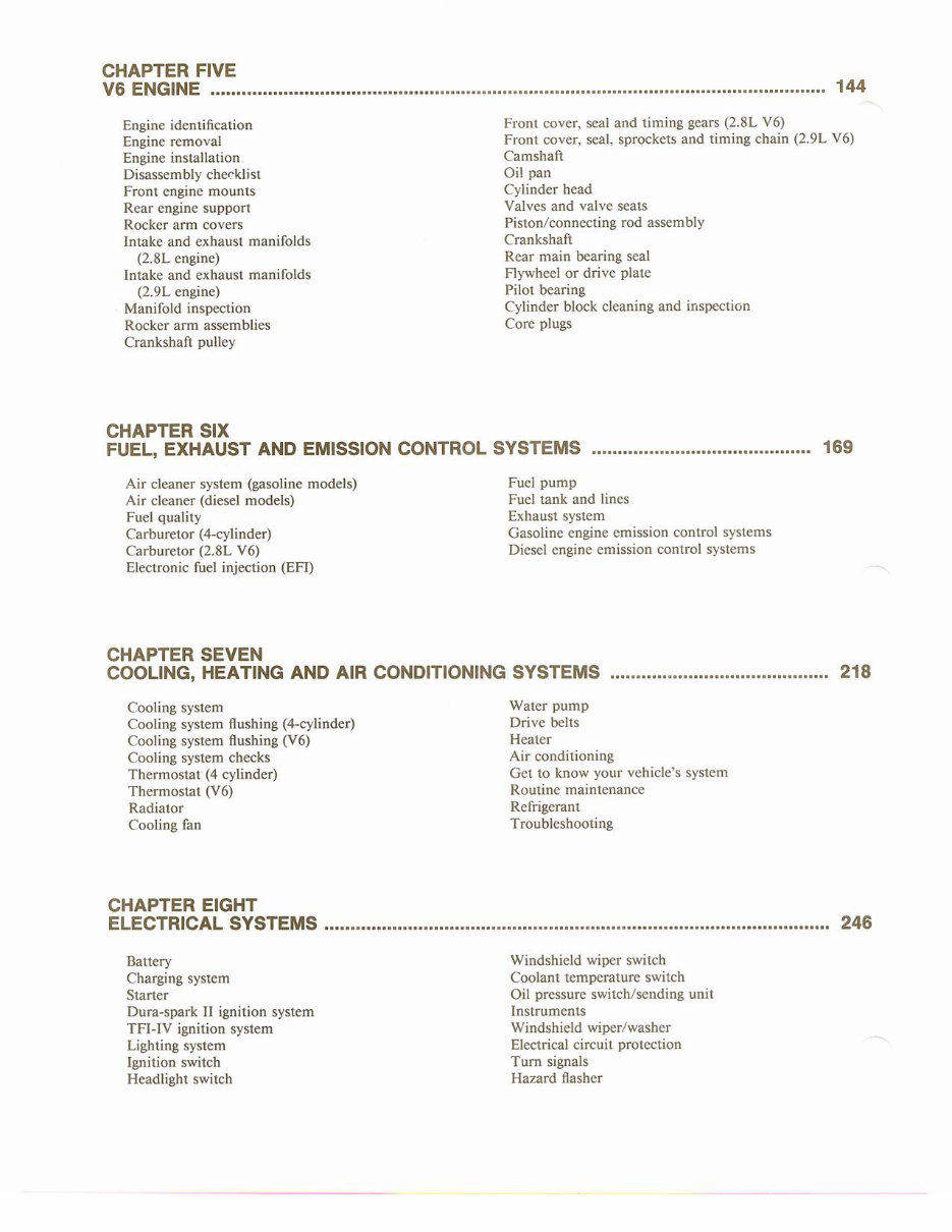 1983-1987 Ford Ranger & Bronco Service & Repair Manual preview img 8