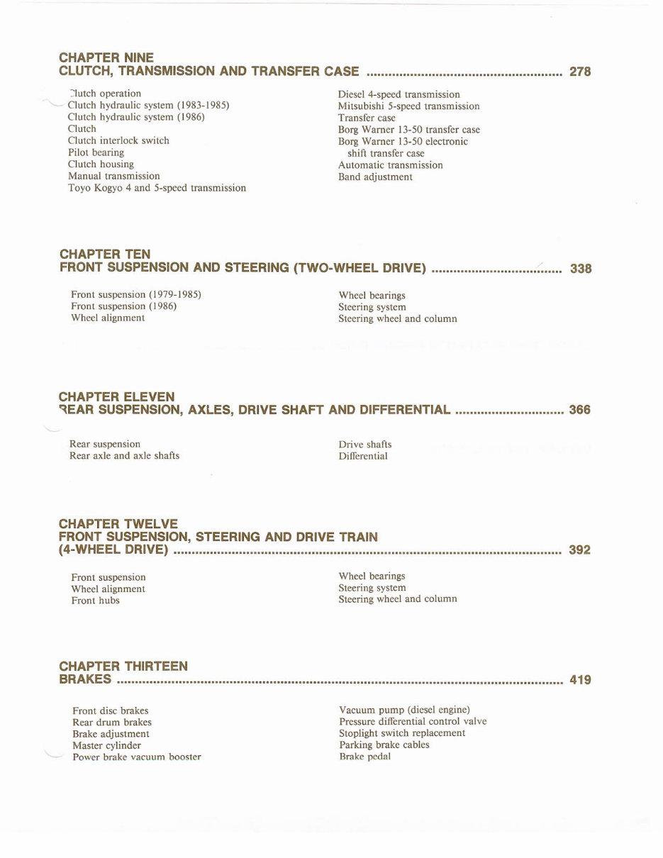 1983-1987 Ford Ranger & Bronco Service & Repair Manual preview img 9