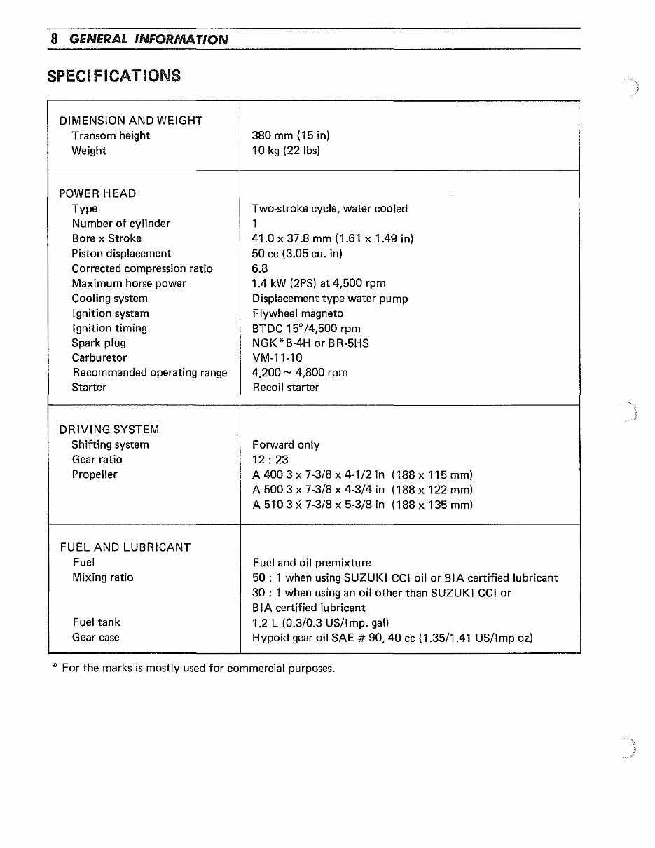 1982-1992 Suzuki DT2 2-Stroke Outboard Repair Manual preview img 7