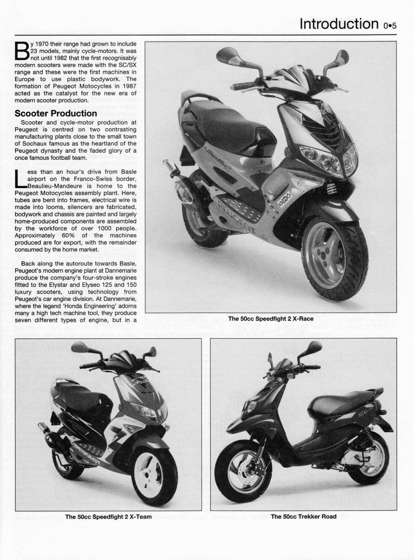 1999-2005 Peugeot Vivacity 50cc 100cc Service & Repair Manual preview img 4
