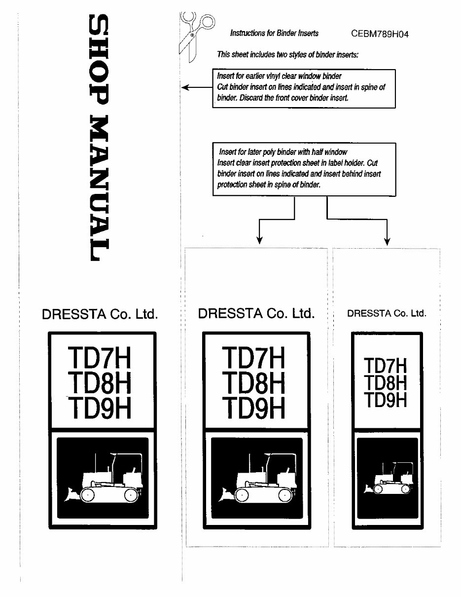 Dressta TD7H/TD8H/TD9H Crawler Tractors OEM Service & Repair Manual preview img 2